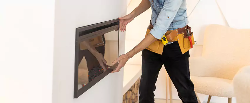 Metal Fireplace Installation in Canyon Lake, Texas