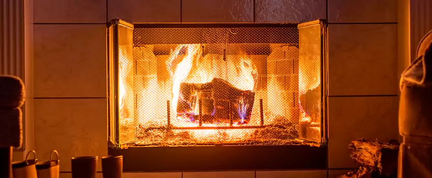 Mendota Hearth Landscape Fireplace Installation in Canyon Lake, Texas